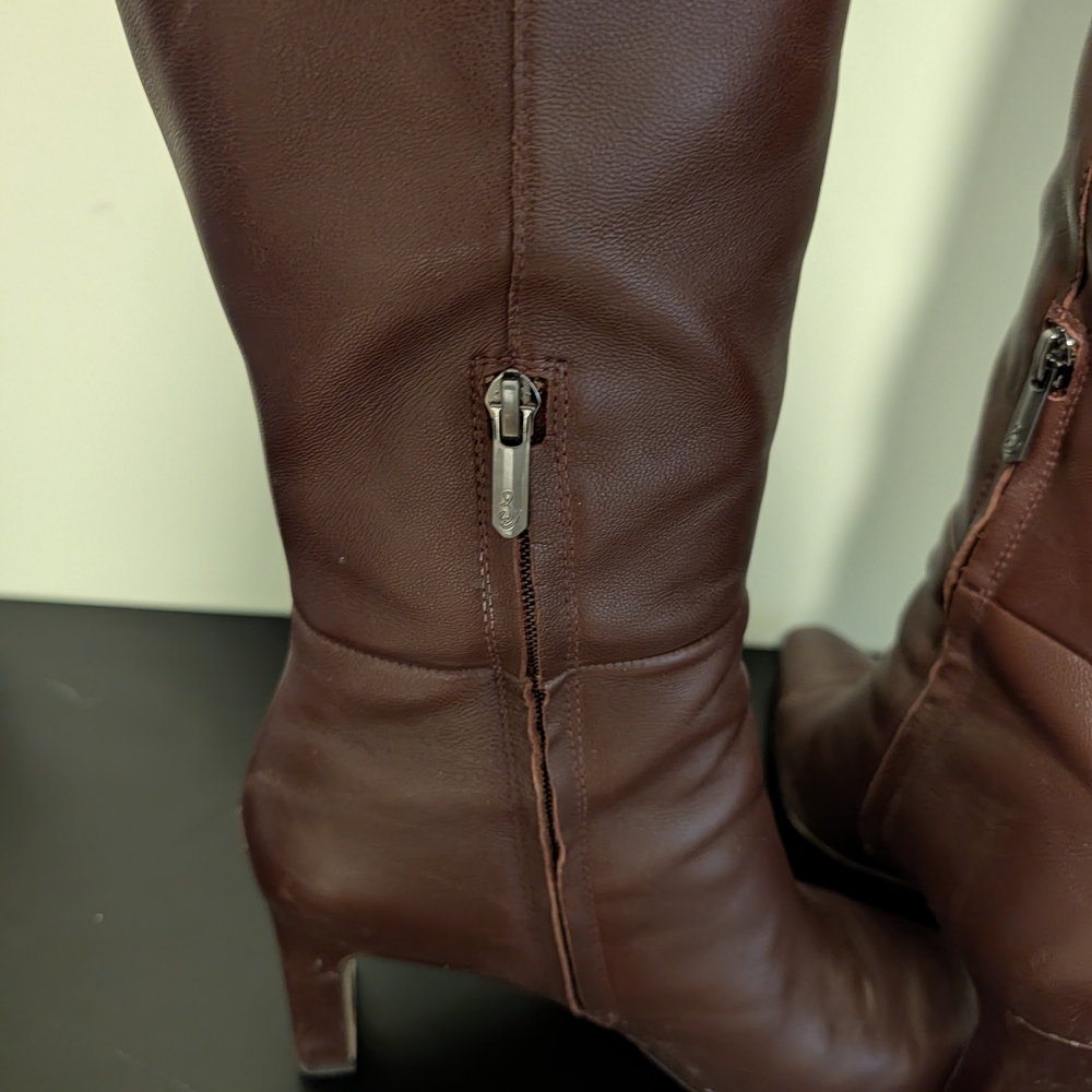 Sam Edelman Sylvia Boots in Spiced Pecan, Size 9 Wide Calf - Picture 6 of 12